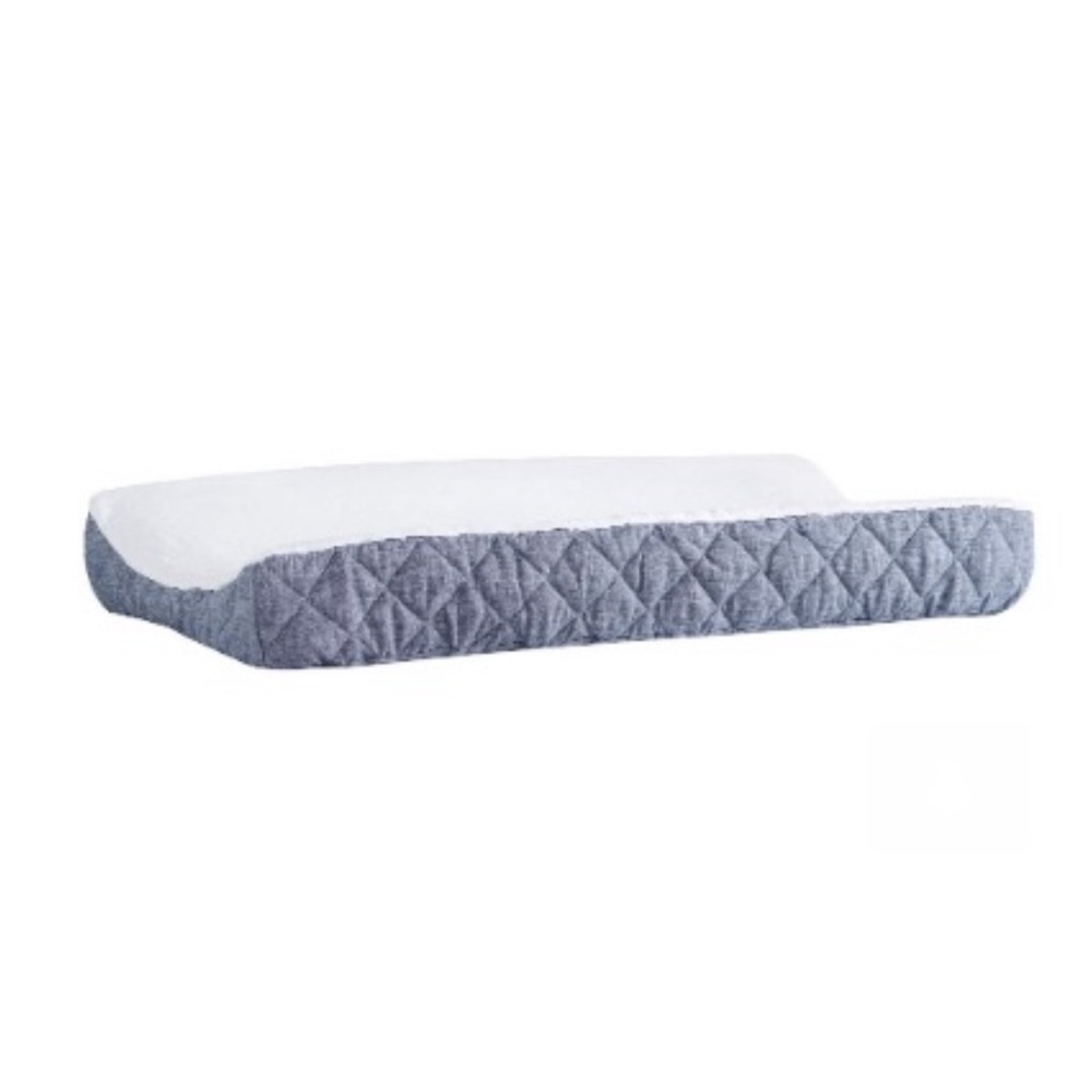 NWT POTTERY BARN KIDS BELGIAN FLAX LINEN CHANGING BAD COVER INDIGO
